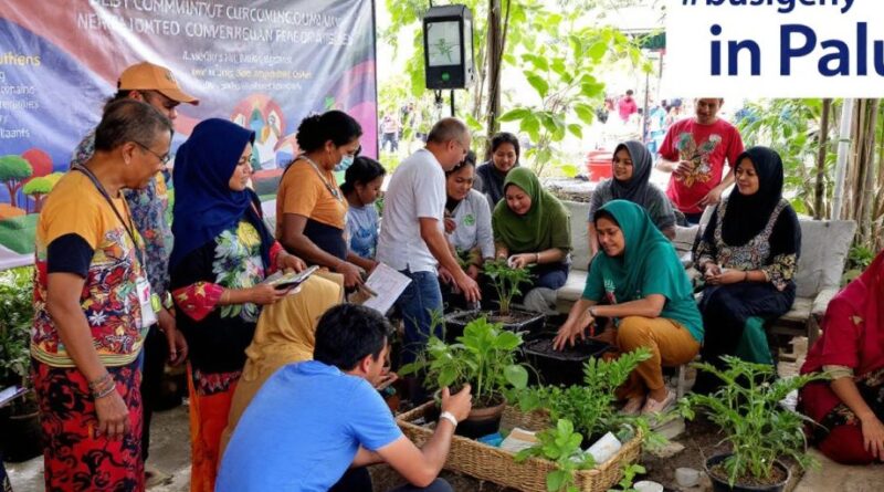 Kegiatan komunitas berkelanjutan di Kota Palu.